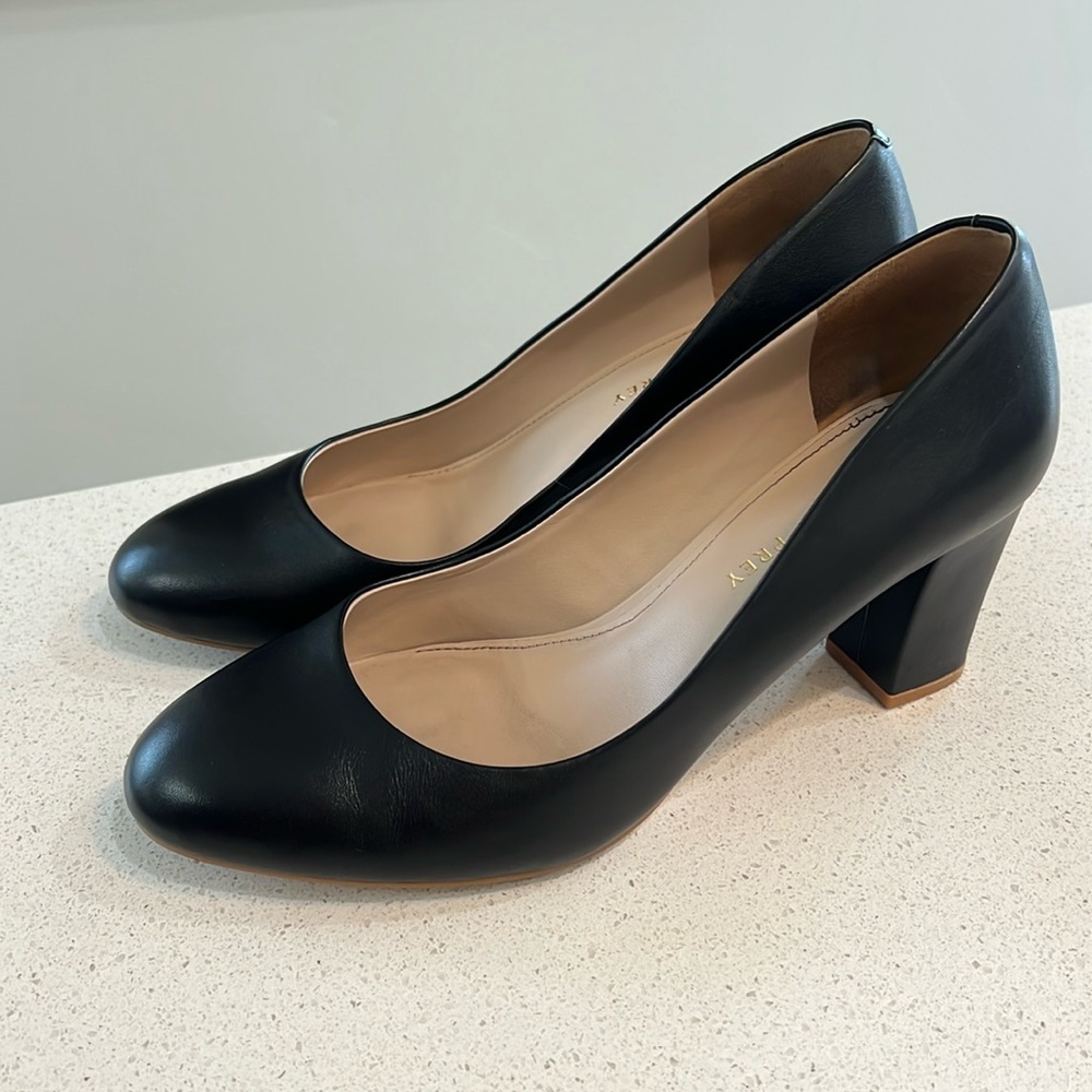 Black Leather Women's Heels